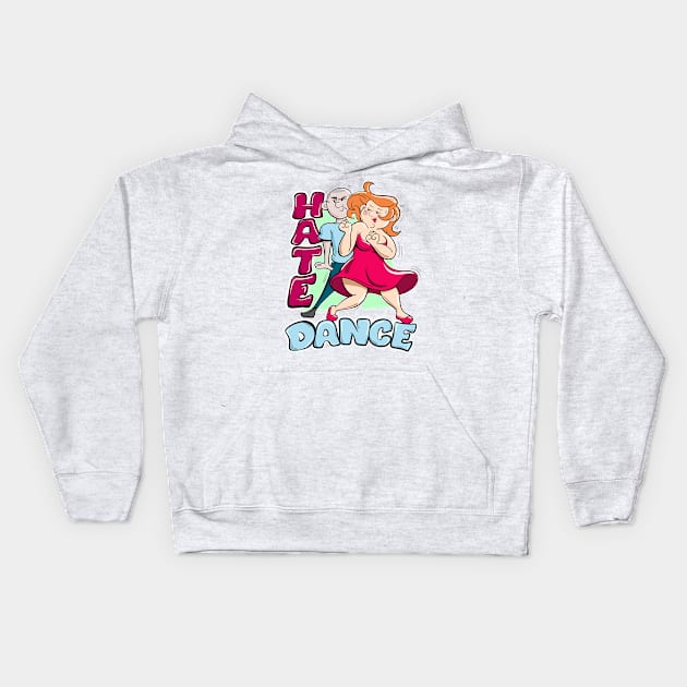 Funny Hate Dance Party Music Kids Hoodie by Canache Shop